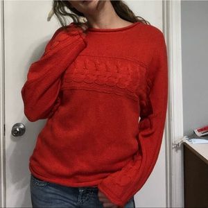Cozy cable knit sweater